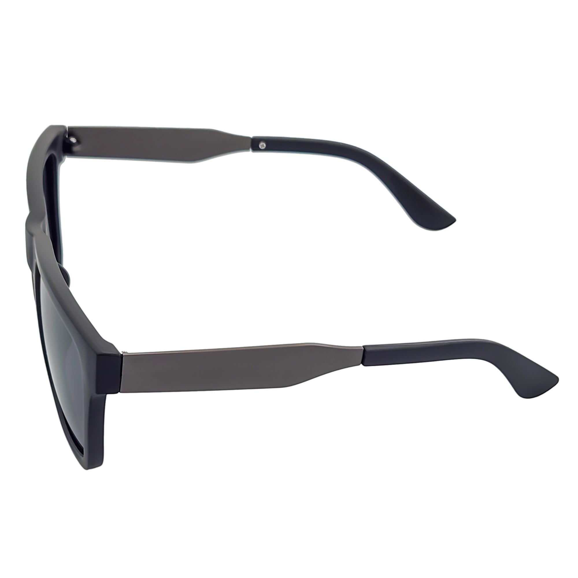 KODA - Polarized Oversize Square Matte Black Sunglasses Dark Smoke Lens