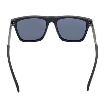 KODA - Polarized Oversize Square Matte Black Sunglasses Dark Smoke Lens