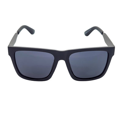 KODA - Polarized Oversize Square Matte Black Sunglasses Dark Smoke Lens