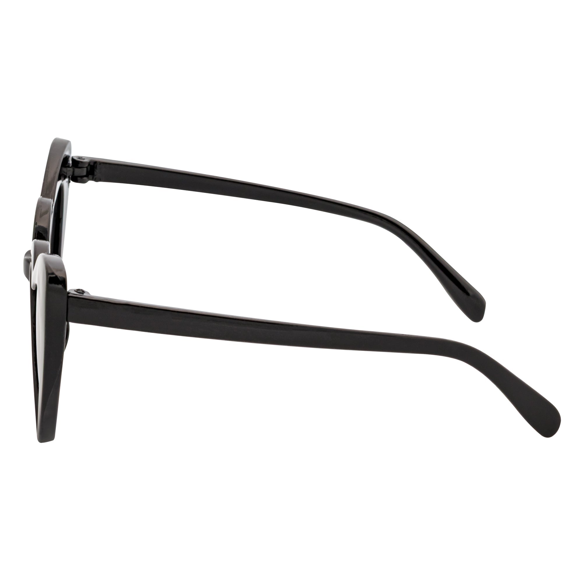 LITTLEHEART - Kids Girls Small Heart Shaped Sunglasses Black Smoke