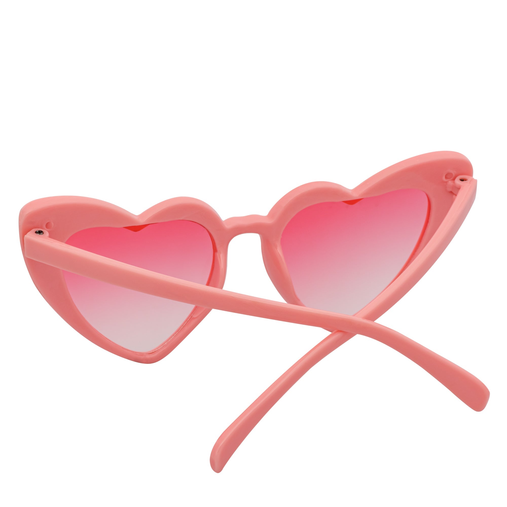 LITTLEHEART - Kids Girls Small Heart Shaped Sunglasses Pink Pink Lens
