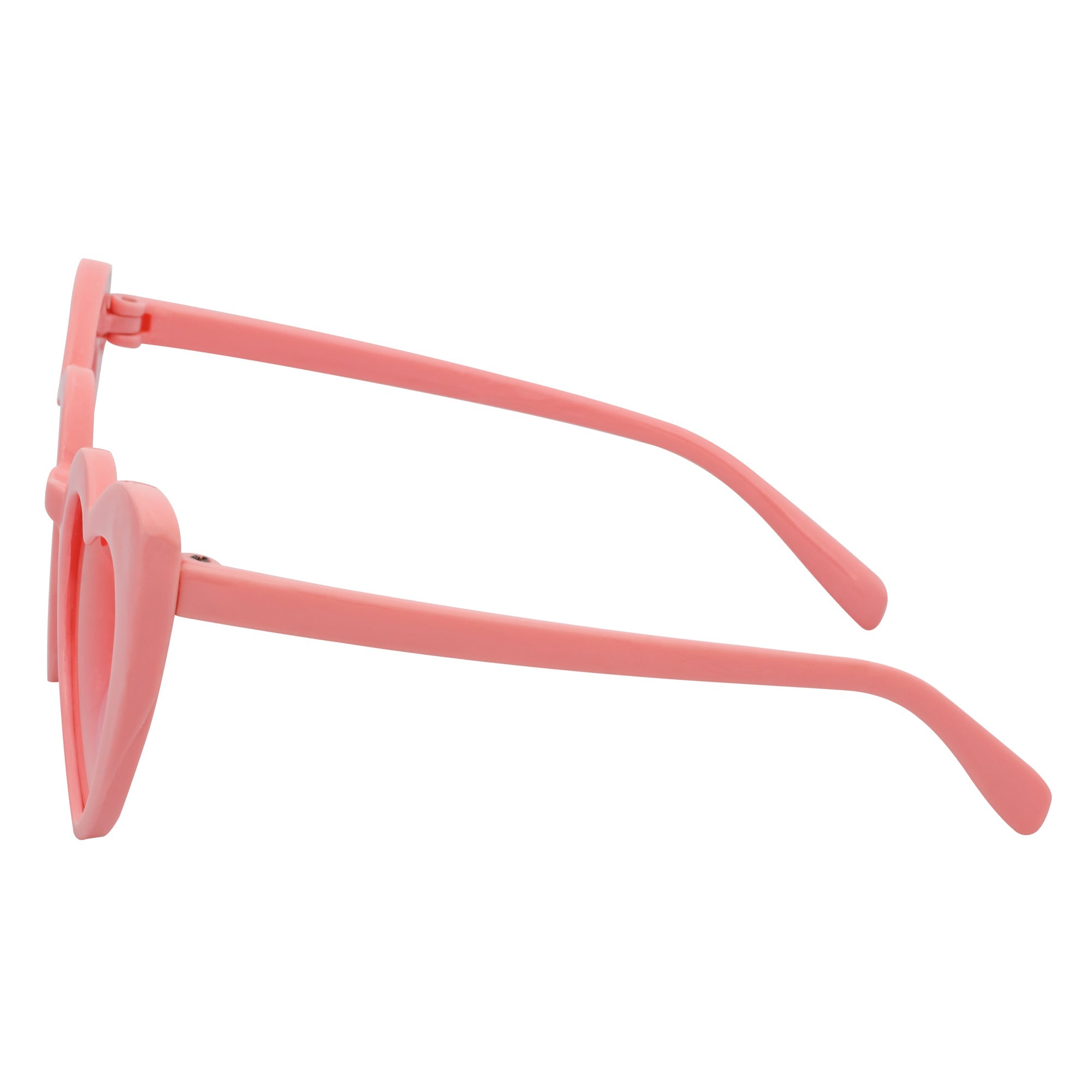 LITTLEHEART - Kids Girls Small Heart Shaped Sunglasses Pink Pink Lens