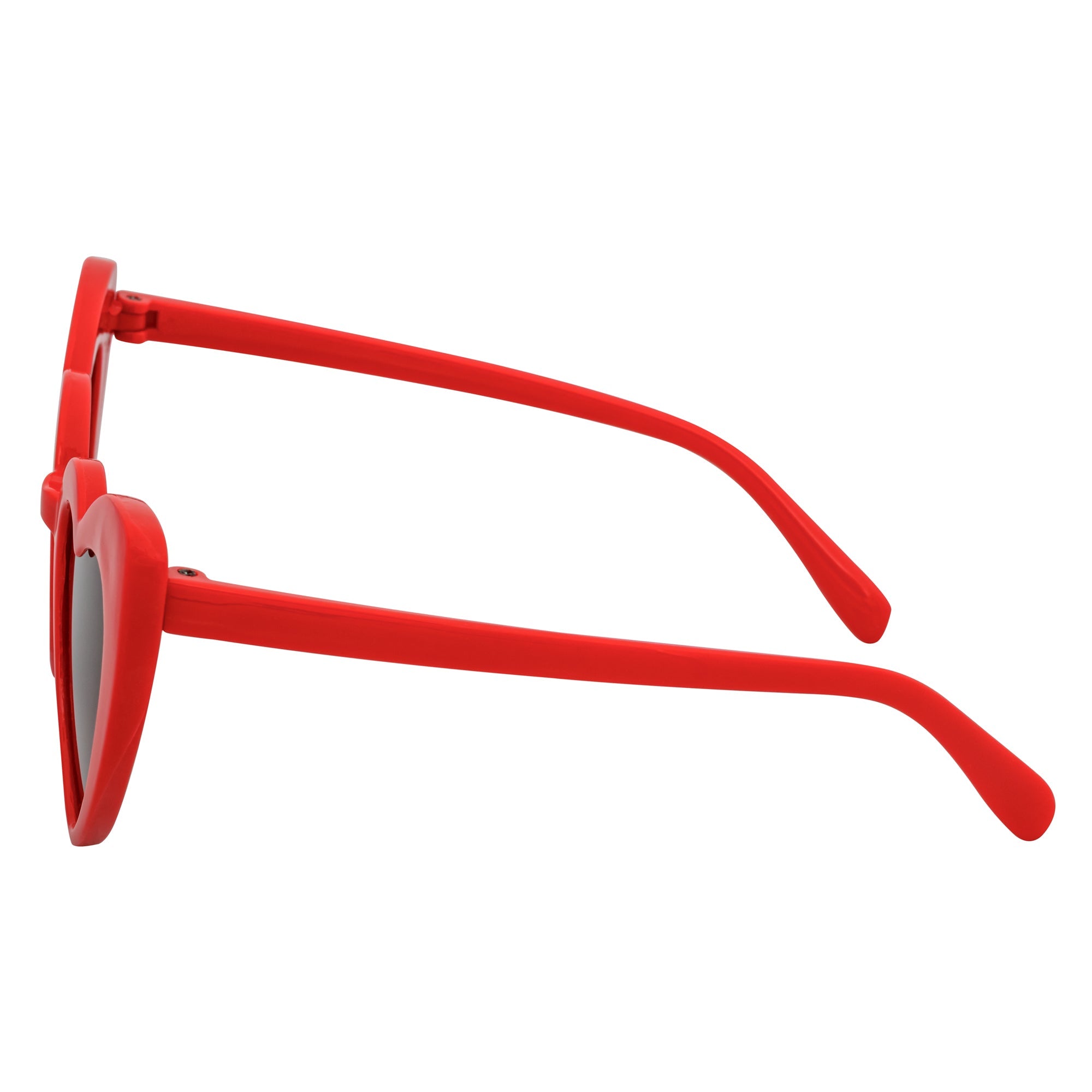 LITTLEHEART - Kids Girls Small Heart Shaped Sunglasses Red Smoke