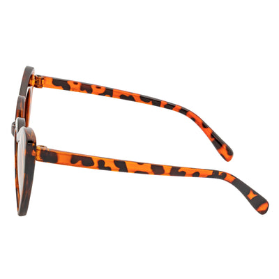 LITTLEHEART - Kids Girls Small Heart Shaped Sunglasses Tortoise Amber Lens