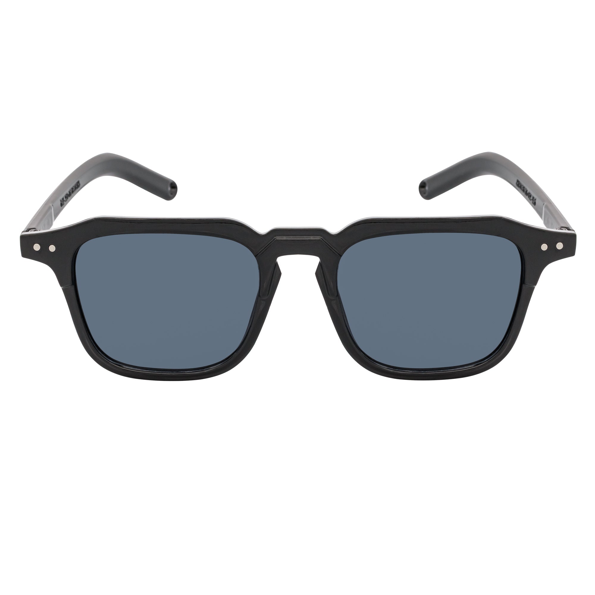 MISSONI - Keyhole Bridge Square Horn Rimmed Black Sunglasses Smoke Lens