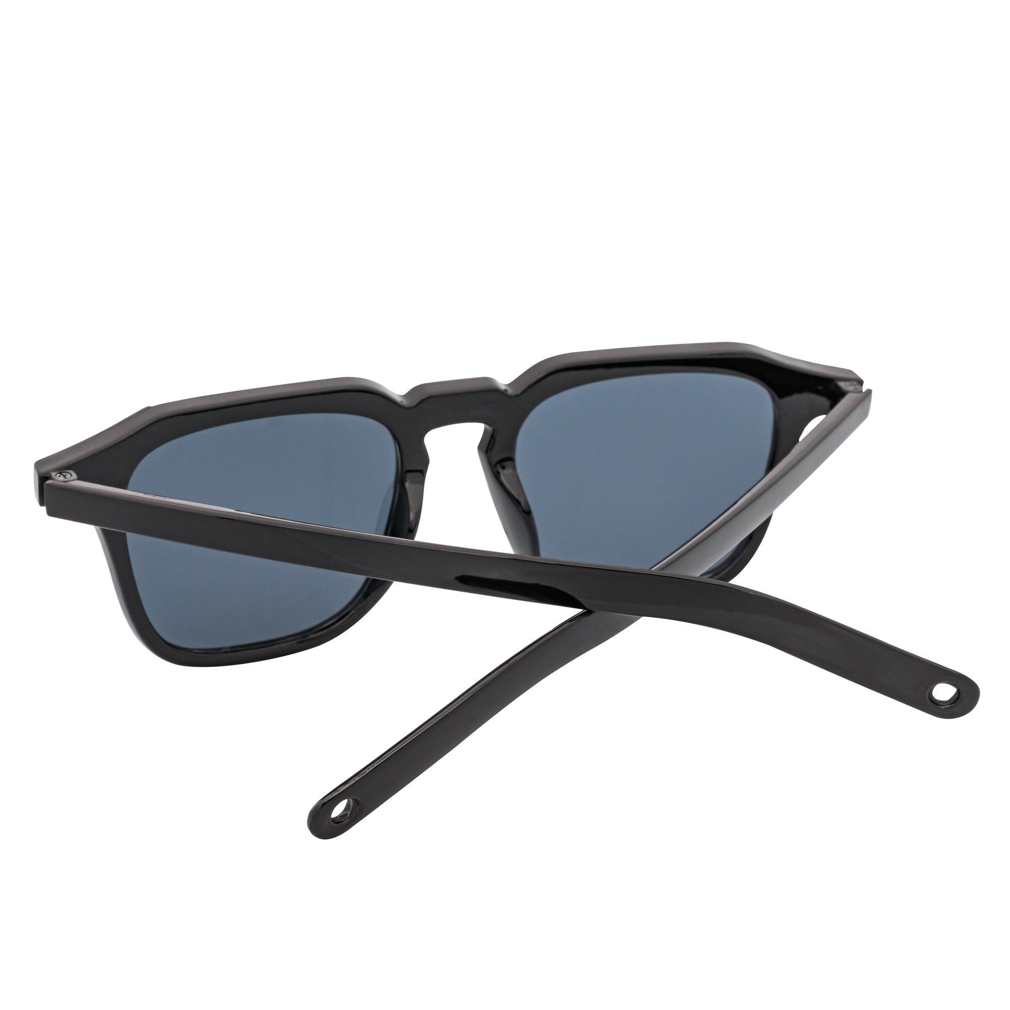 MISSONI - Keyhole Bridge Square Horn Rimmed Black Sunglasses Smoke Lens