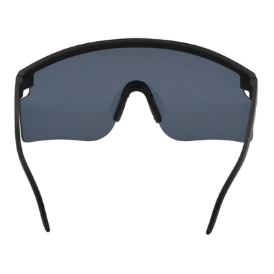 MONOLITH - X - Large Rimless Sports Shield Sunglasses Matte Black Dark Smoke Tint - MorspecsM1011-5