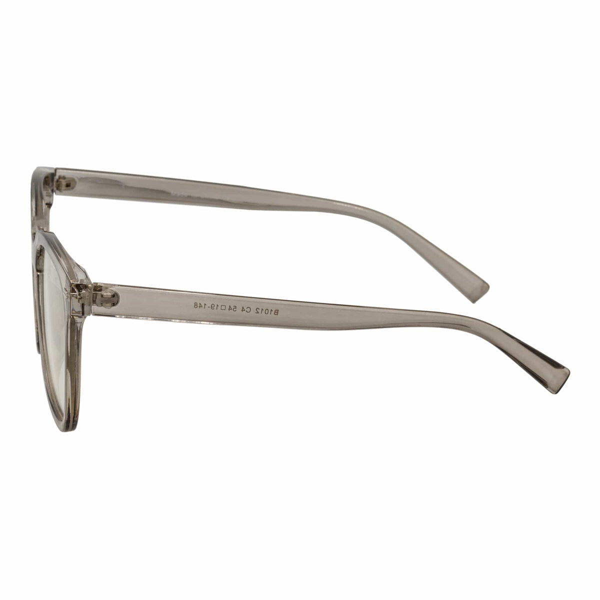 NEWPORT - Oversize Large Modern Square Glasses Clear Gray Clear Lens - MorspecsM1026-4