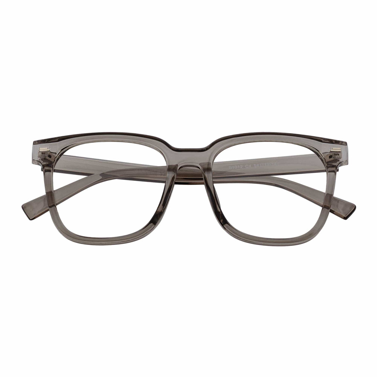 NEWPORT - Oversize Large Modern Square Glasses Clear Gray Clear Lens