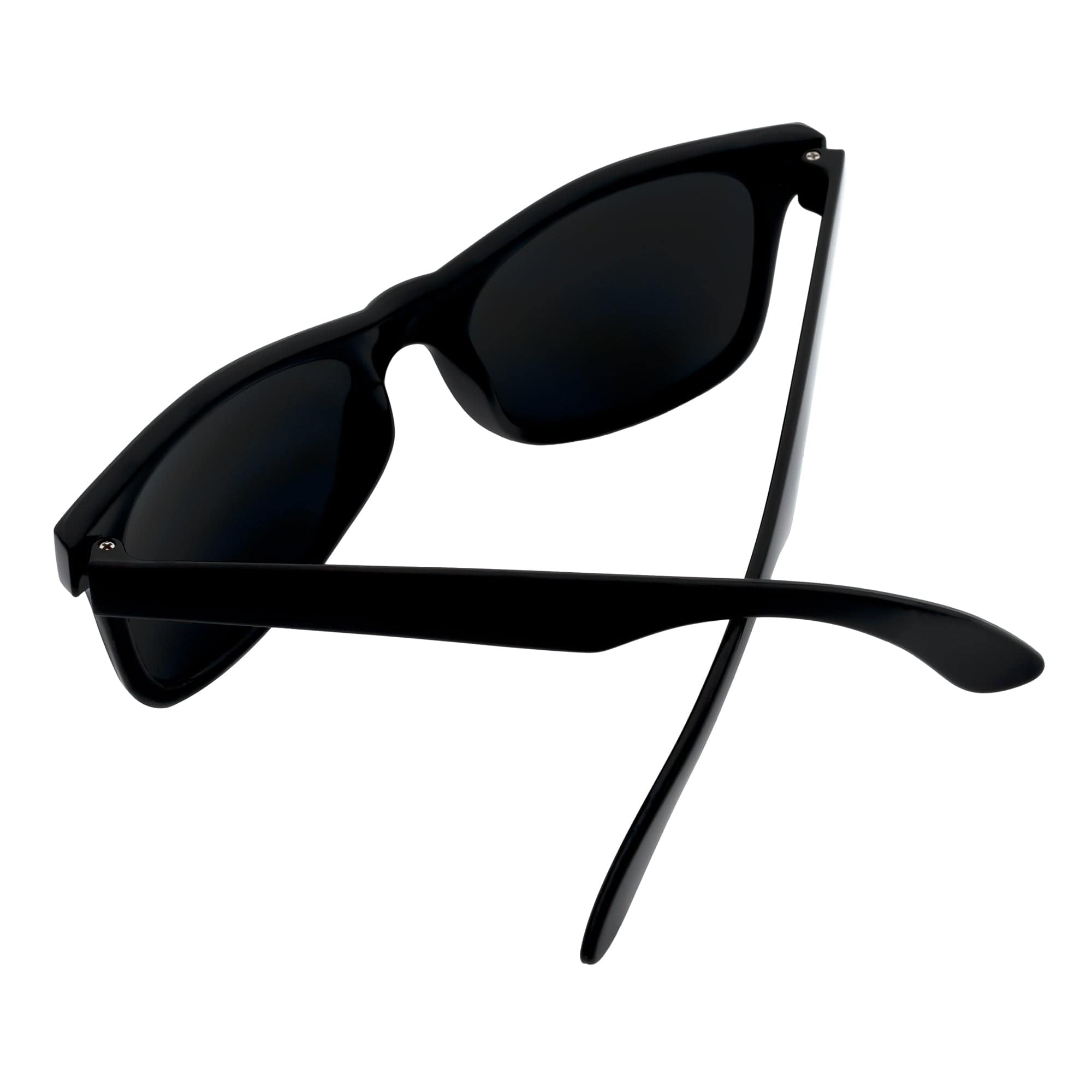 BLACKJACK - Classic Original Retro Horn Rimmed Sunglasses Gloss Black Smoke