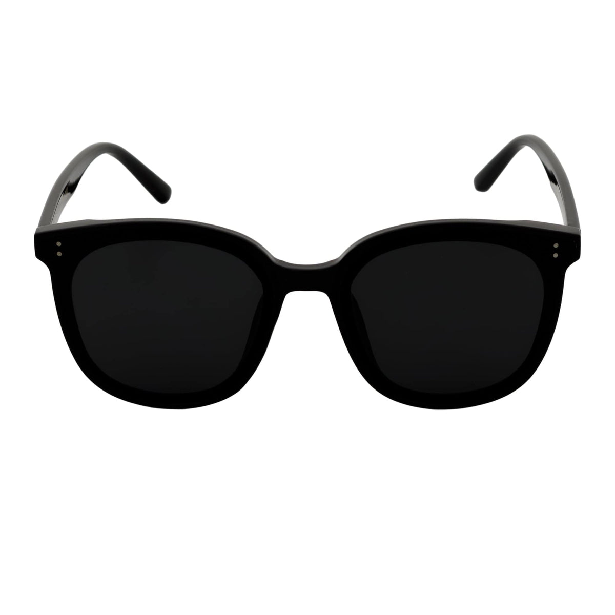 CIARA - Polarized Womens Oversize 2 Pin Cat Eye Sunglasses Black Smoke