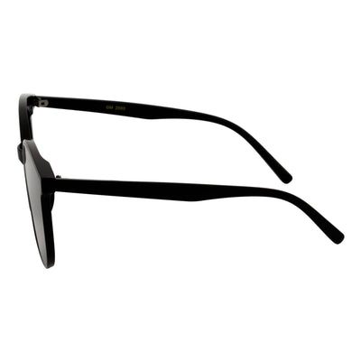 CIARA - Polarized Womens Oversize 2 Pin Cat Eye Sunglasses Black Smoke