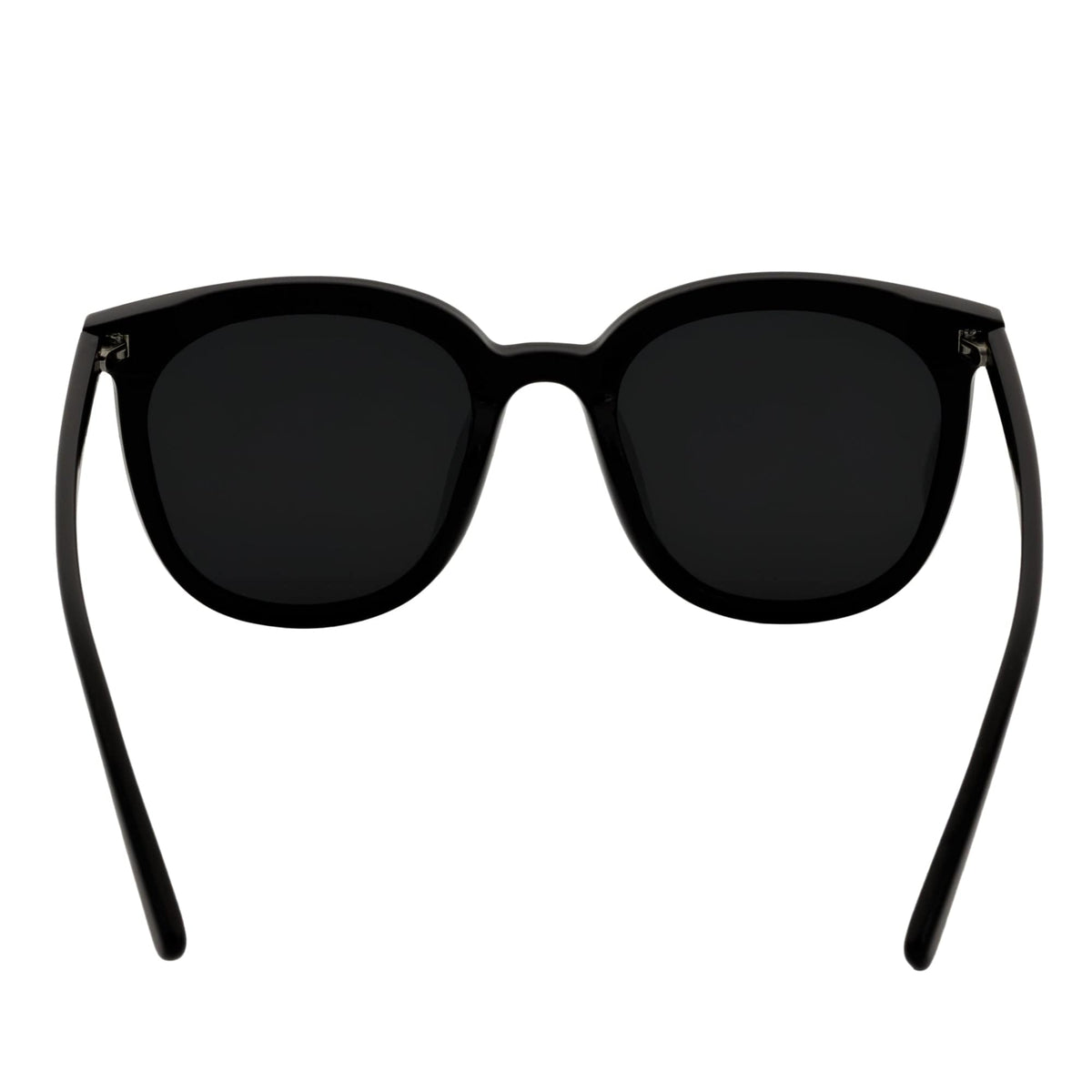 CIARA - Polarized Womens Oversize 2 Pin Cat Eye Sunglasses Black Smoke