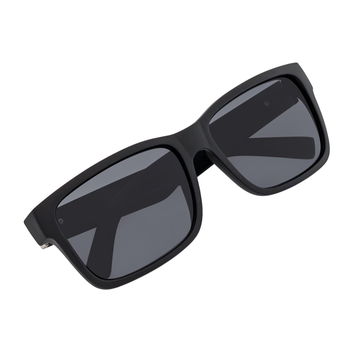 ENZO - Modern Sports Thick Square Sunglasses Matte Black Smoke - MorspecsM1005-1