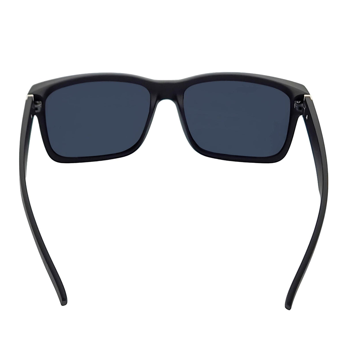 ENZO - Modern Sports Thick Square Sunglasses Matte Black Yellow Mirror