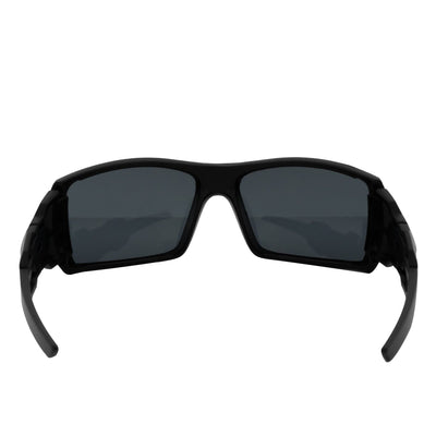 FUEL - Modern Sports Wraparound Single Lens Sunglasses Matte Black Smoke Tint