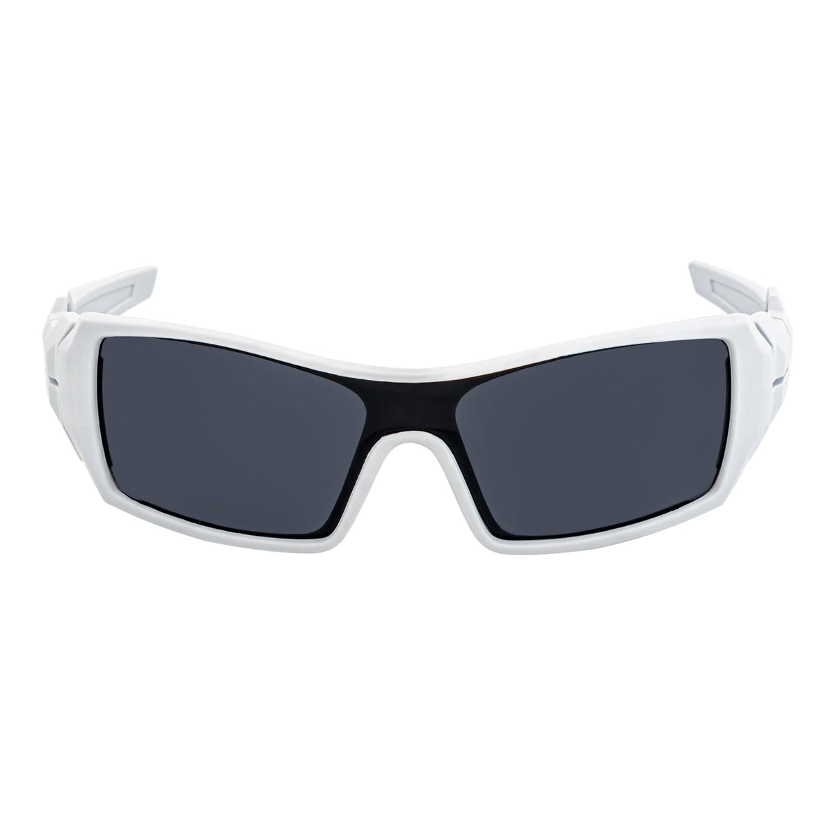 FUEL - Modern Sports Wraparound Single Lens Sunglasses Matte White Smoke Tint - MorspecsM1014-5