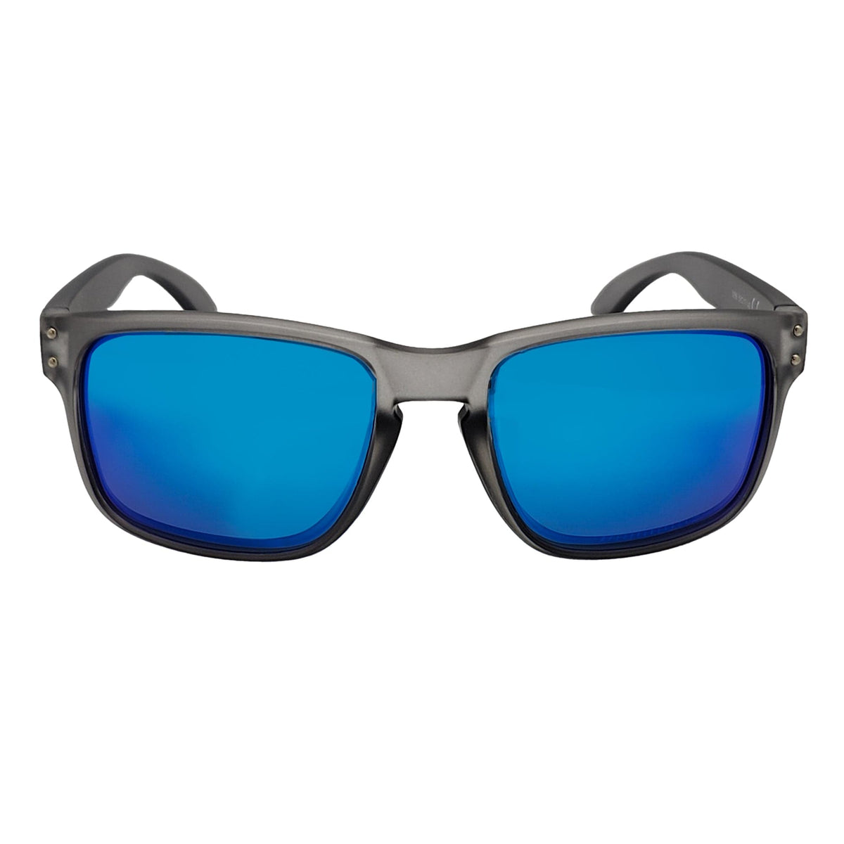 HALLBROOK - Polarized Modern Sports Sunglasses Frost Gray Blue Mirror