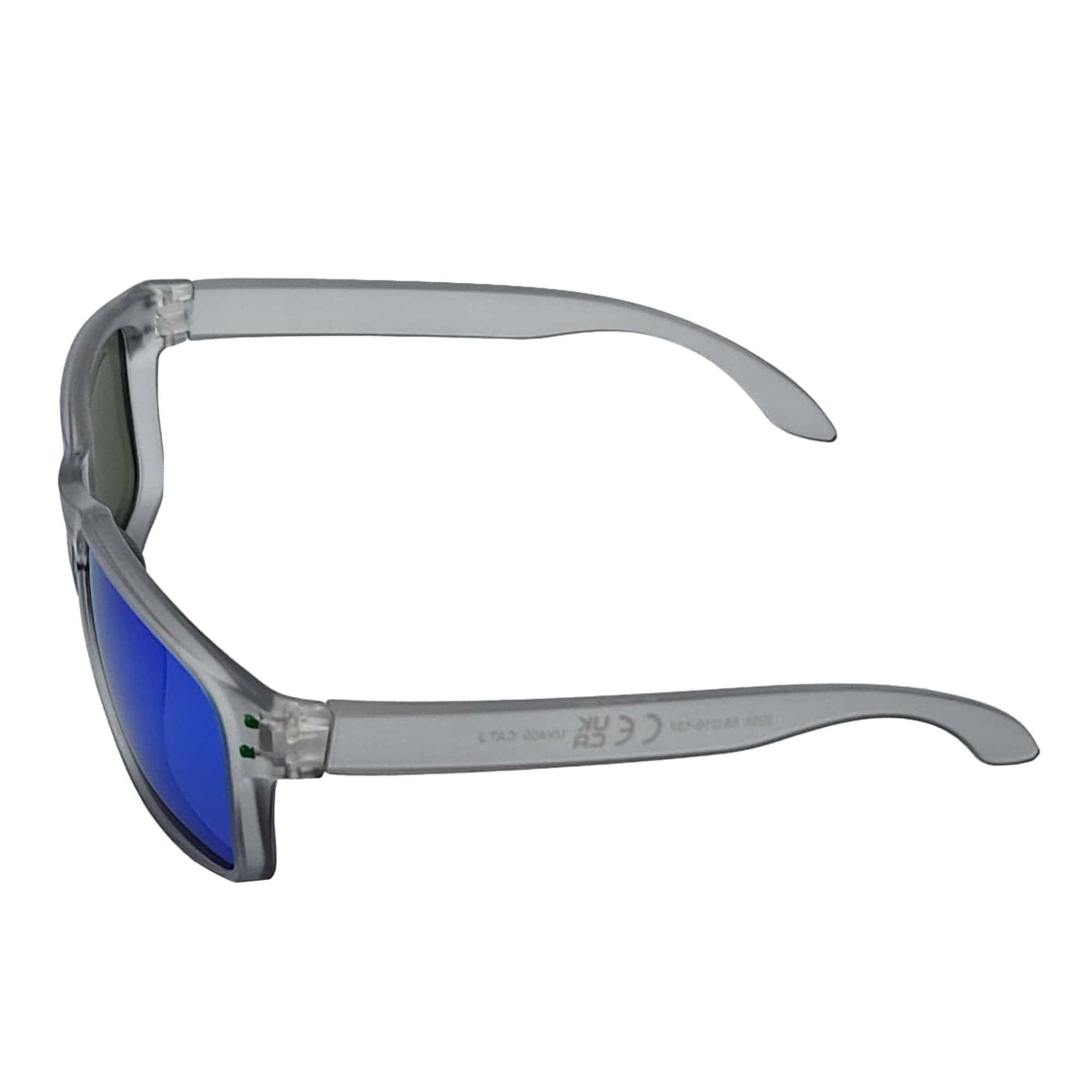 HALLBROOK - Polarized Modern Sports Sunglasses Frost Gray Blue Mirror