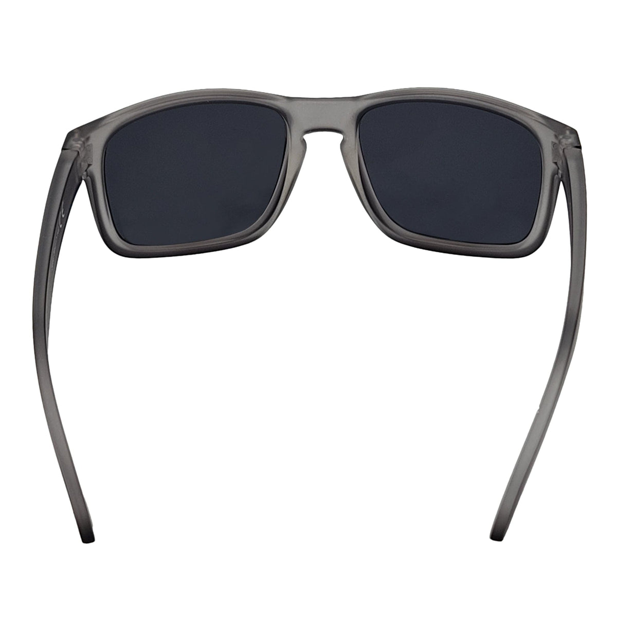HALLBROOK - Polarized Modern Sports Horn Sunglasses Frost Gray Smoke Tint