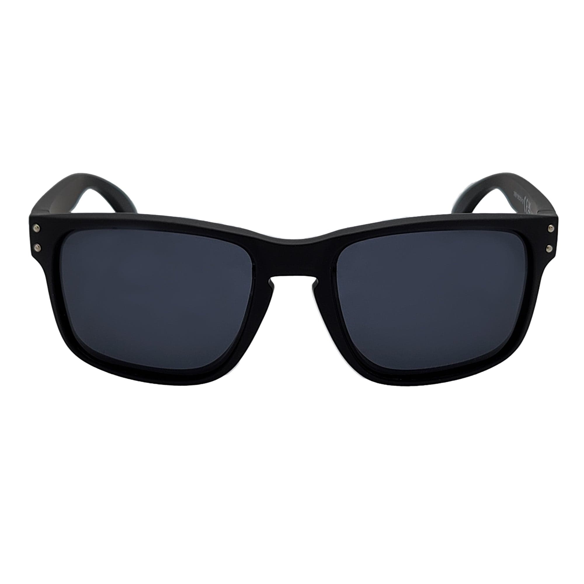HALLBROOK - Polarized Modern Sports Sunglasses Matte Black Dark Smoke