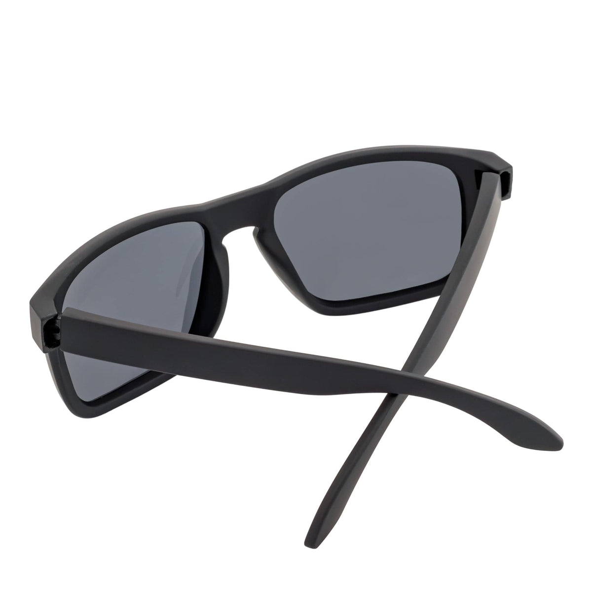HALLBROOK - Polarized Modern Sports Sunglasses Matte Black Dark Smoke