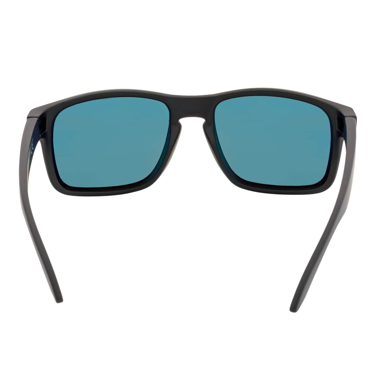 HALLBROOK - Polarized Modern Sports Sunglasses Matte Black Orange Mirror