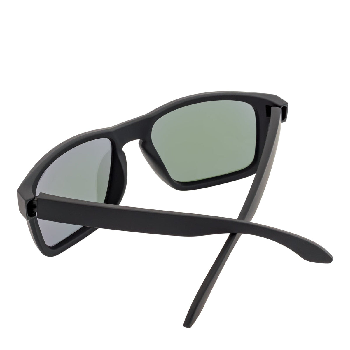 HALLBROOK - Polarized Modern Sports Sunglasses Matte Black Purple Mirror