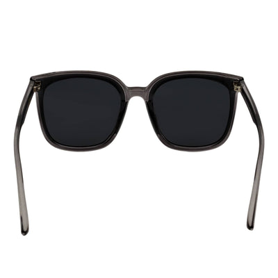 KARA - Polarized Womens Oversize Square Cat Eye Sunglasses Clear Gray Smoke