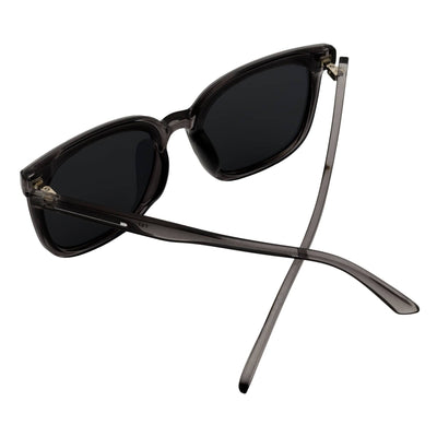 KARA - Polarized Womens Oversize Square Cat Eye Sunglasses Clear Gray Smoke