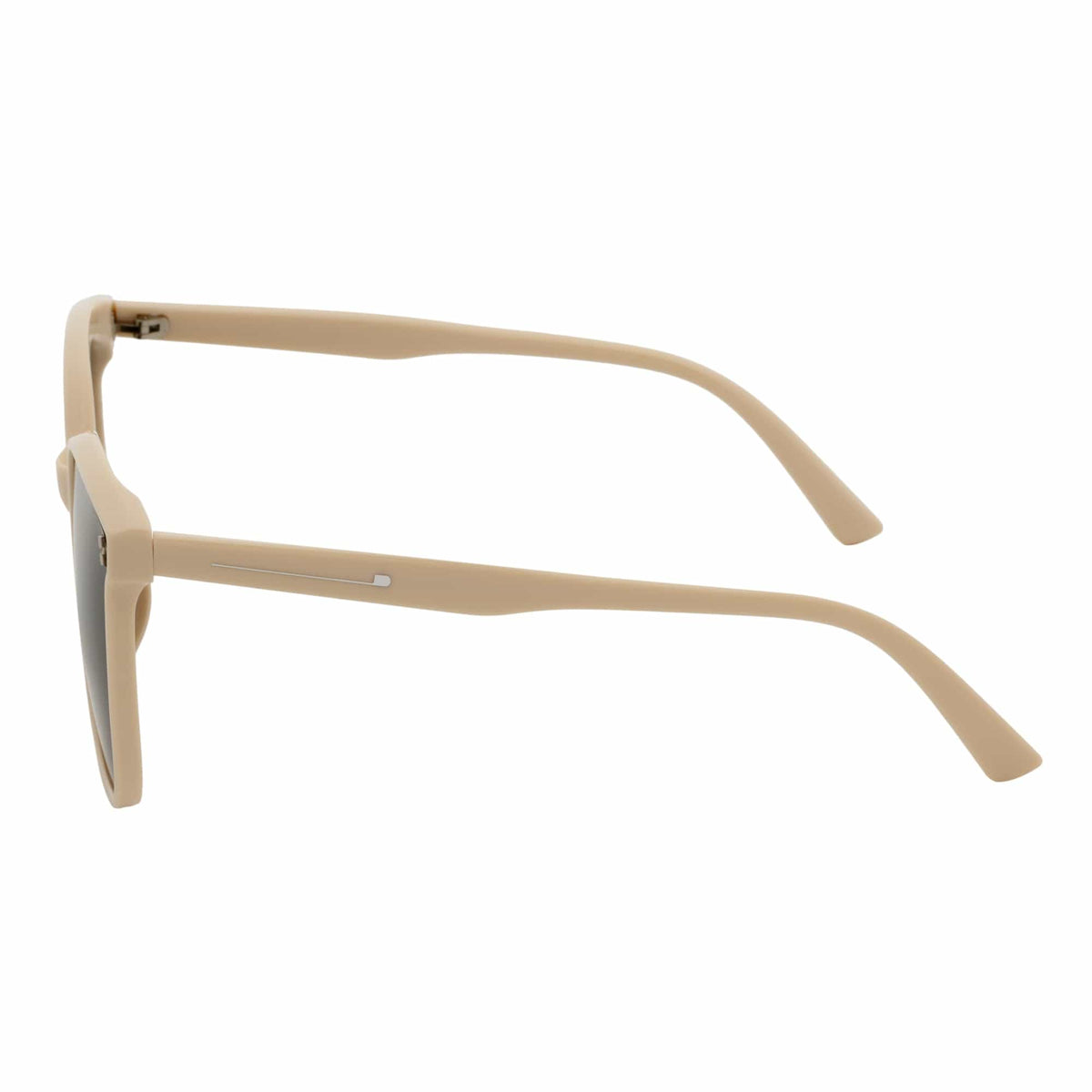 KARA - Polarized Womens Oversize Square Cat Eye Sunglasses Creme Smoke