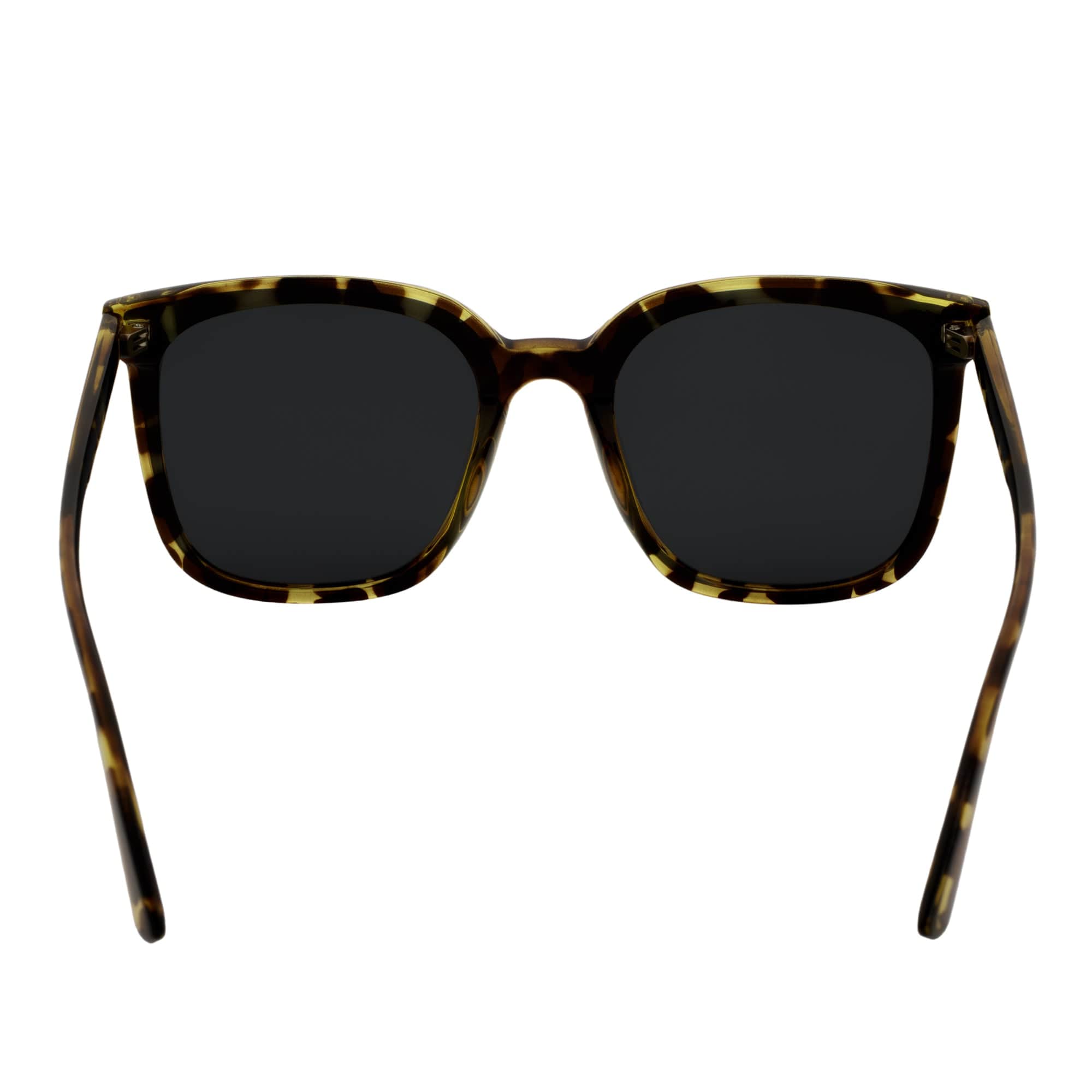 KARA - Polarized Womens Oversize Cat Eye Sunglasses Green Tortoise Smoke