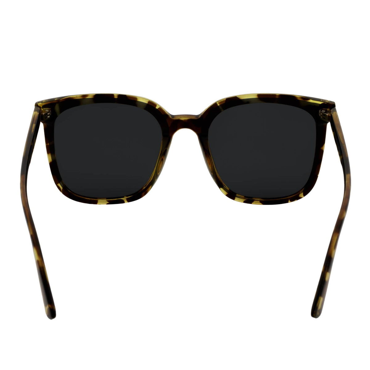 KARA - Polarized Womens Oversize Cat Eye Sunglasses Green Tortoise Smoke