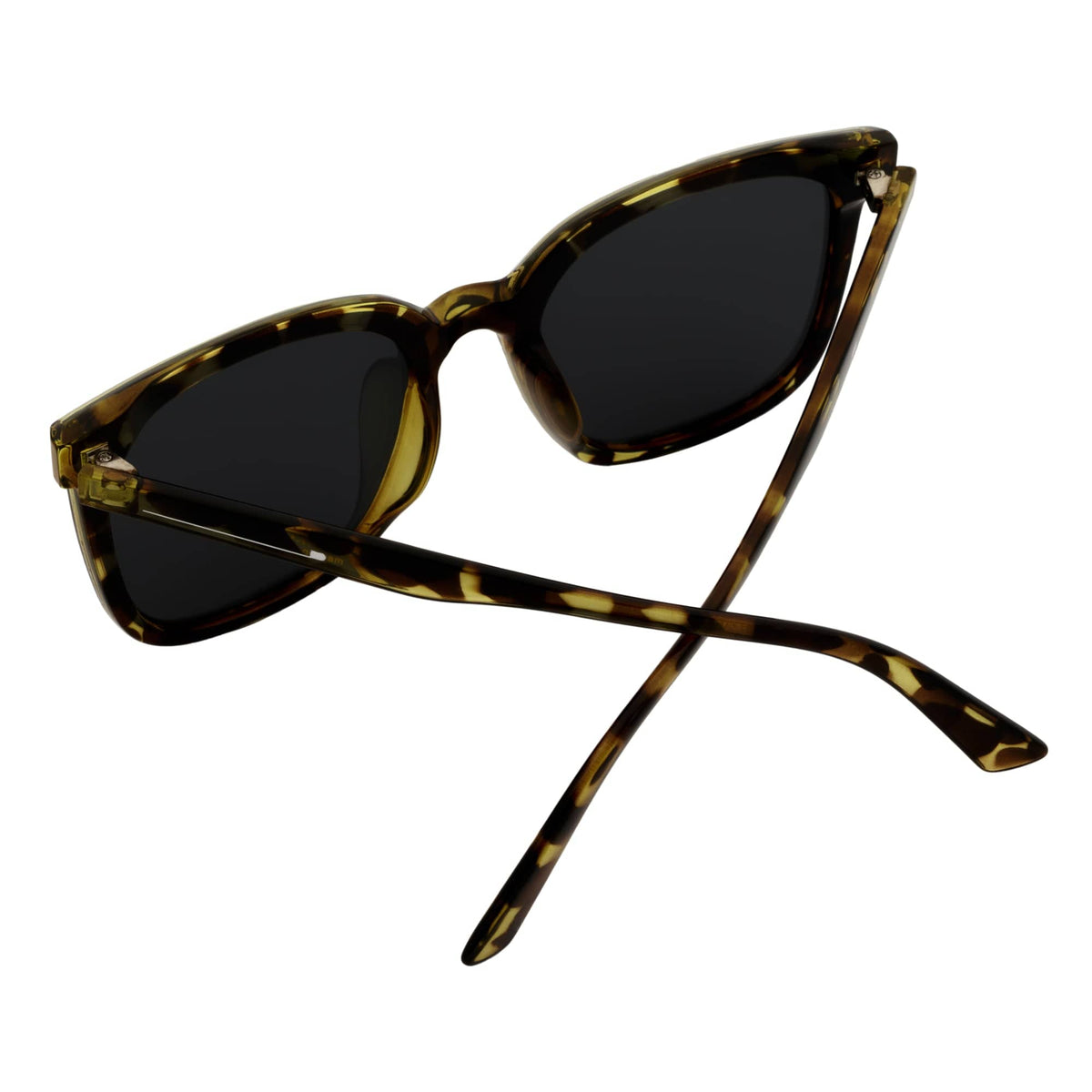 KARA - Polarized Womens Oversize Cat Eye Sunglasses Green Tortoise Smoke