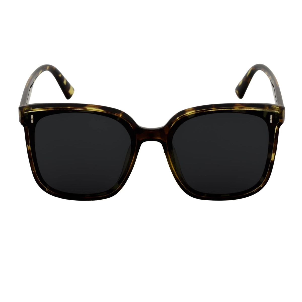 KARA - Polarized Womens Oversize Cat Eye Sunglasses Green Tortoise Smoke