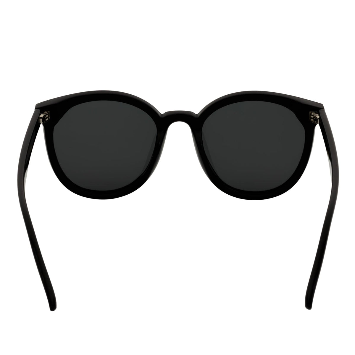 KYLEE - Polarized Womens Oversize 2 Pin Cat Eye Sunglasses Black Smoke