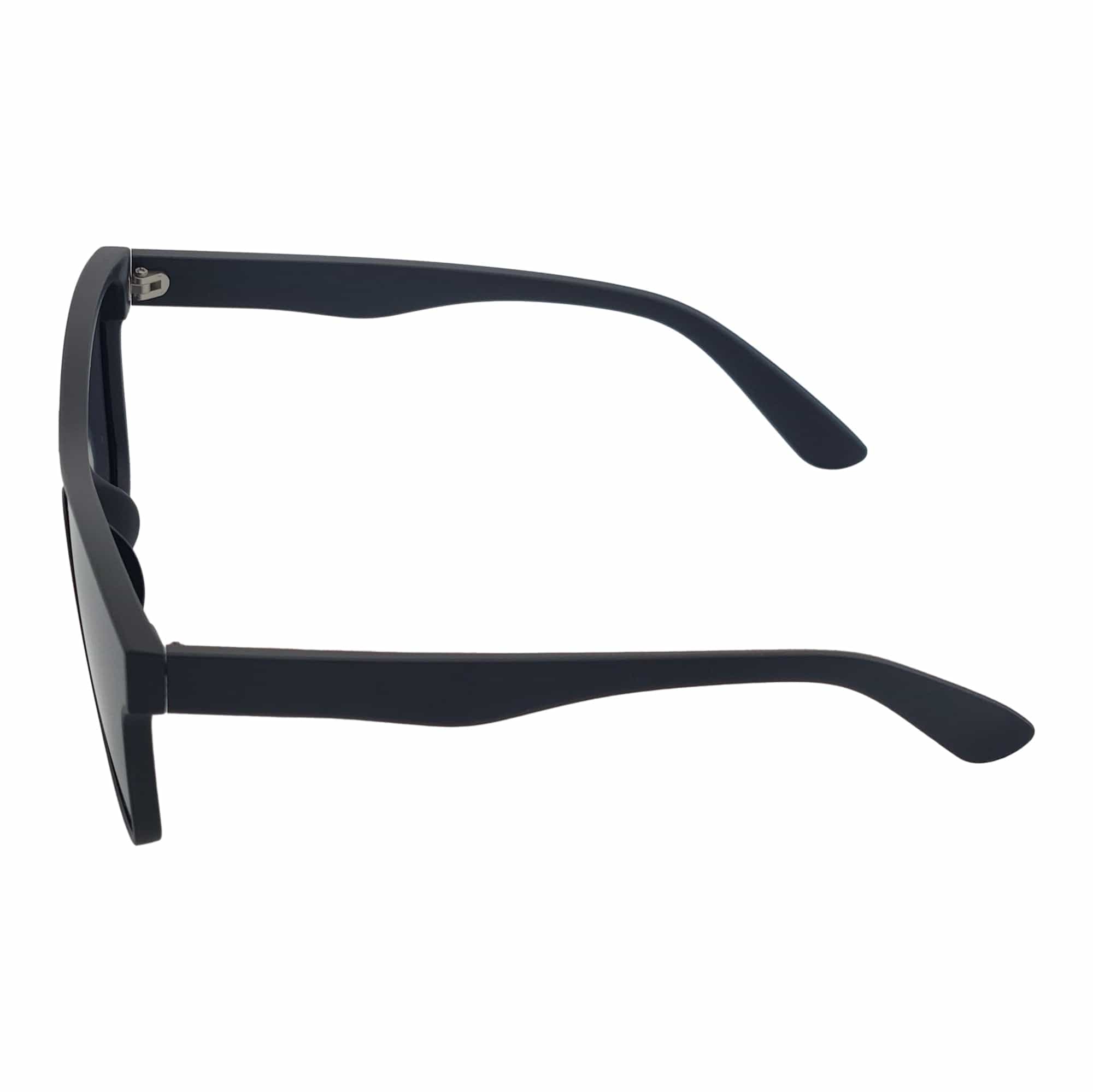 PRIME TIME - Polarized Flat Modern Lens Sunglasses Matte Black Dark Smoke - MorspecsM1001-1