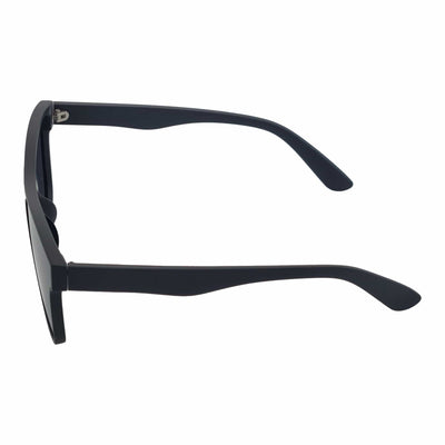 PRIME TIME - Polarized Flat Modern Lens Sunglasses Matte Black Dark Smoke - MorspecsM1001-1