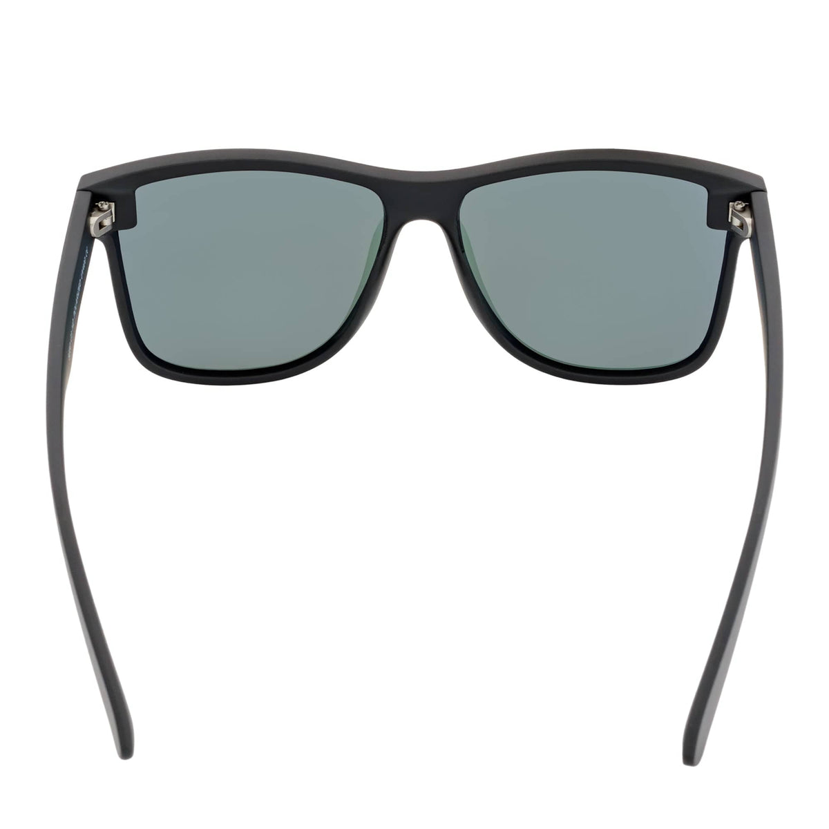 PRIME TIME - Polarized Flat Lens Sunglasses Matte Black Purple Mirror