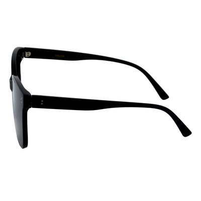 SOFIA - Womens Polarized Oversize Square Cat - Eye Sunglasses Black Smoke