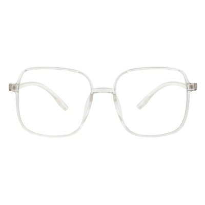 OTAKU - Large Square Glasses Blue Light Glasses Crystal Frame Clear Lens