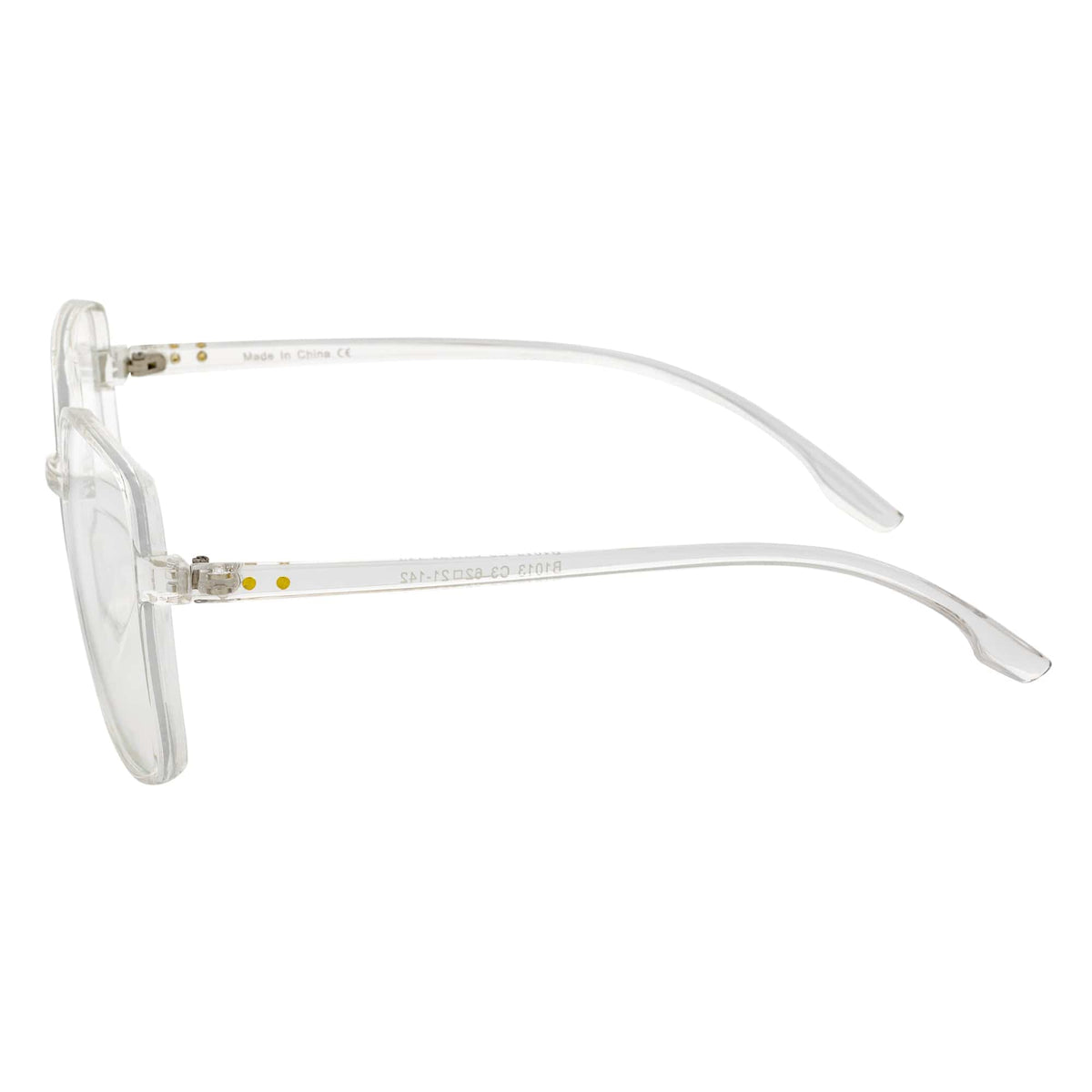 OTAKU - Large Square Glasses Blue Light Glasses Crystal Frame Clear Lens