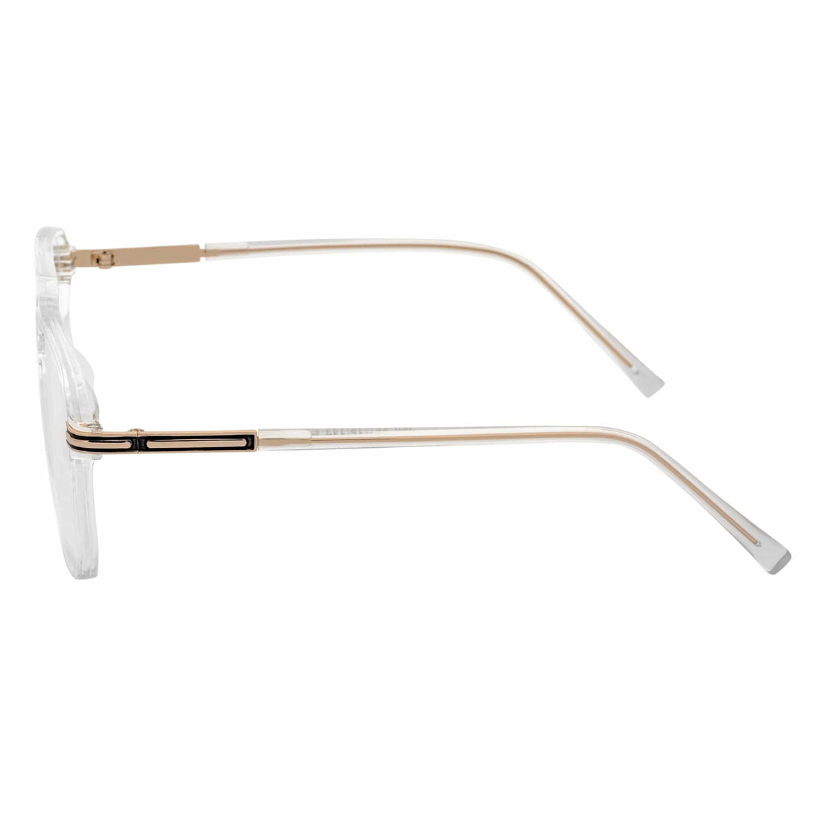 SHERMAN - Classic Square Flat Top Blue Light Glasses Clear Frame Clear Lens