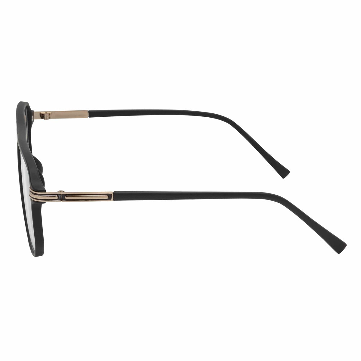 SHERMAN - Classic Square Flat Top Blue Light Glasses Matte Black Clear Lens