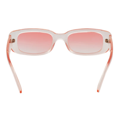 SLIM - Retro 90s Slim Small Rectangle Sunglasses Pink Pink Tint - Morspecs M1034-7
