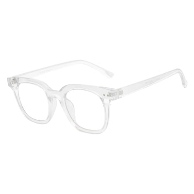WALKER - Thick Horn Rimmed Blue Light Glasses Clear Frame Clear Lens