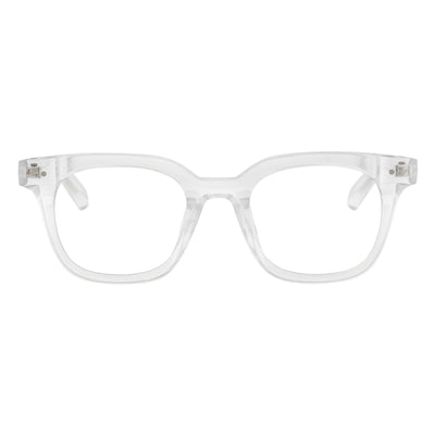 WALKER - Thick Horn Rimmed Blue Light Glasses Clear Frame Clear Lens