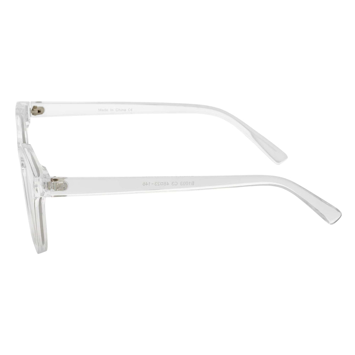 WALKER - Thick Horn Rimmed Blue Light Glasses Clear Frame Clear Lens - MorspecsM1107-3