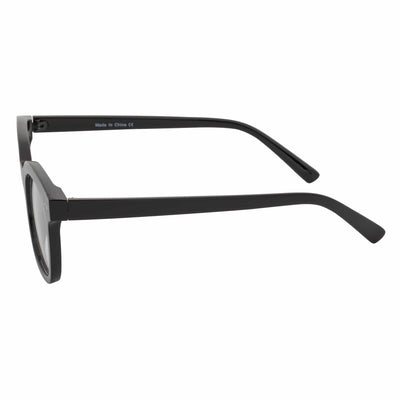 WALKER - Thick Horn Rimmed Blue Light Glasses Gloss Black Clear Lens