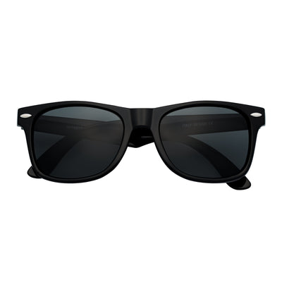 WAYFAIRE - Polarized Horn Rimmed Sunglasses Gloss Black Smoke